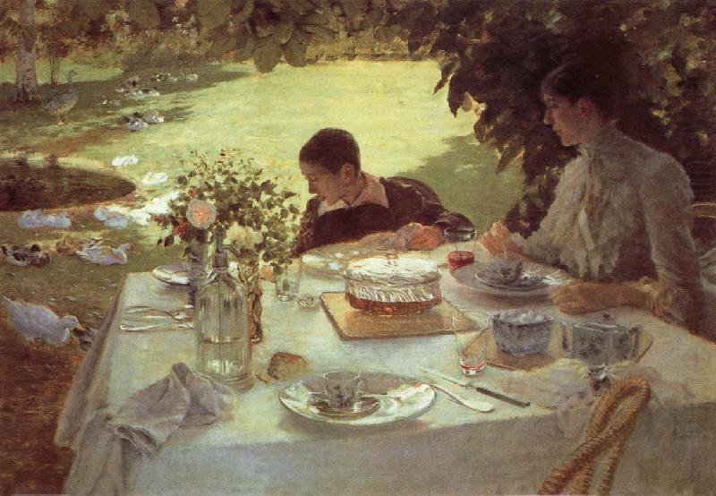 Breakfast in the Garden, Giuseppe de nittis